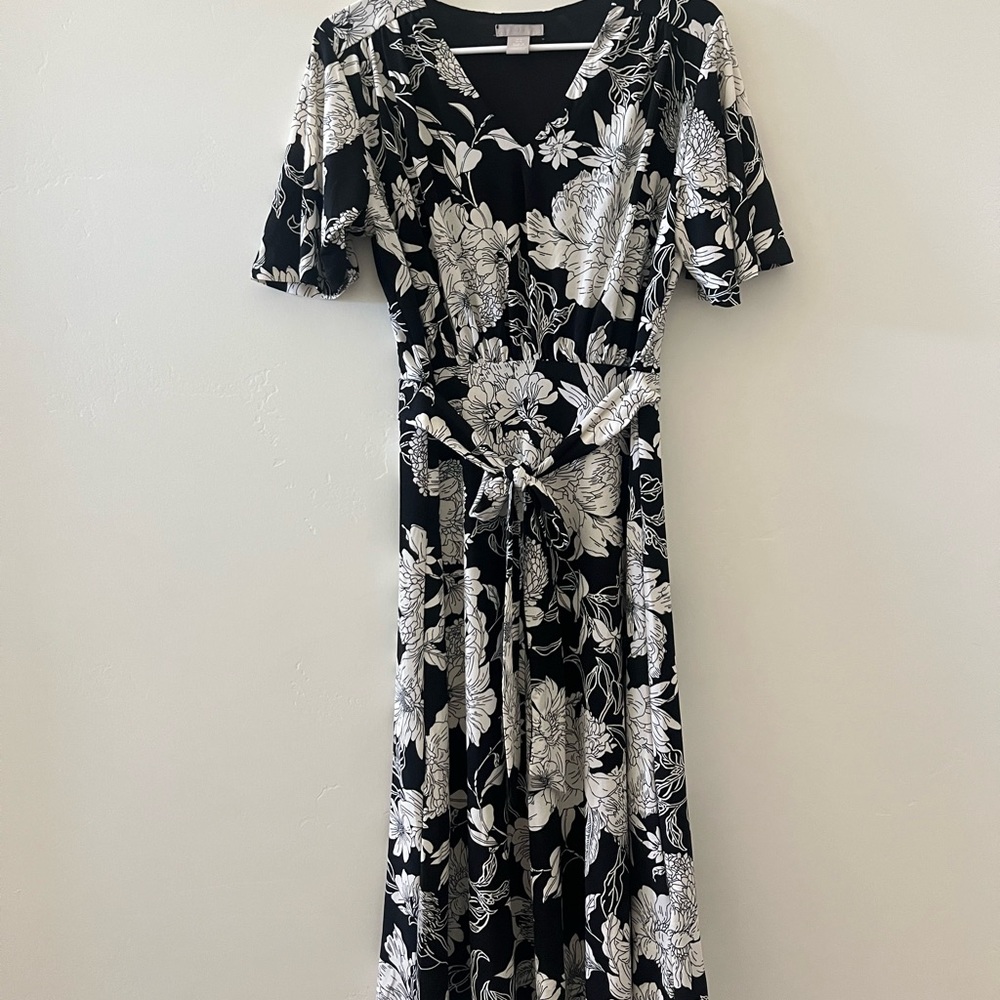 H&M midi floral dress